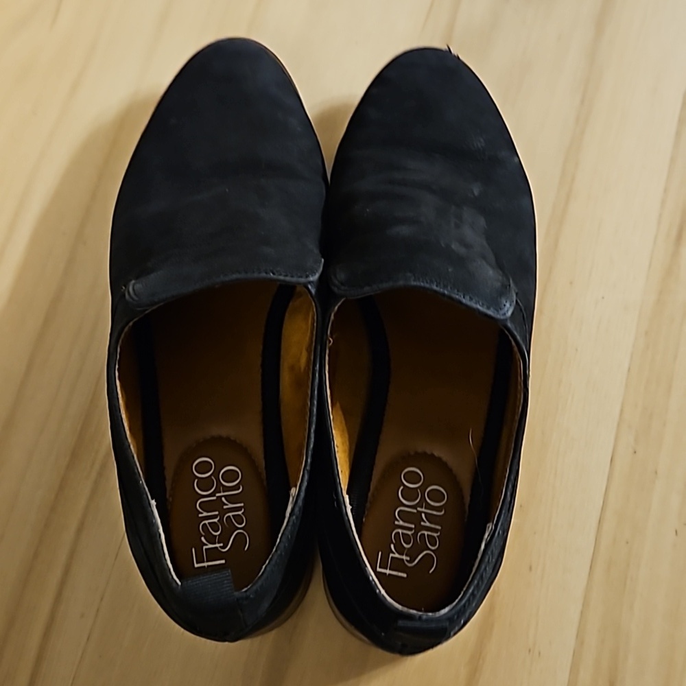 Franco Sarto Suede black flats sz. 6.5 - Picture 4 of 14
